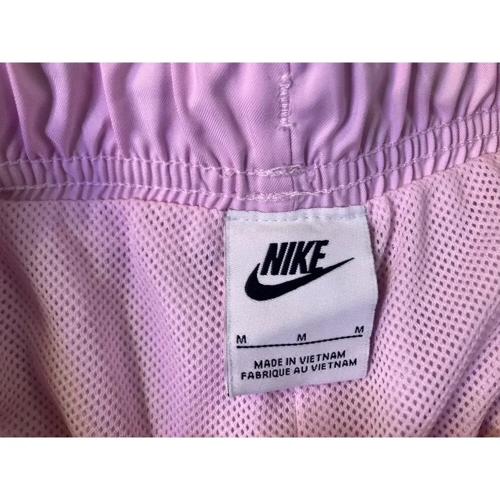 Nike Men's Solid Purple/Pink Swim Trunks Size M Logo Elastic Waist Lined